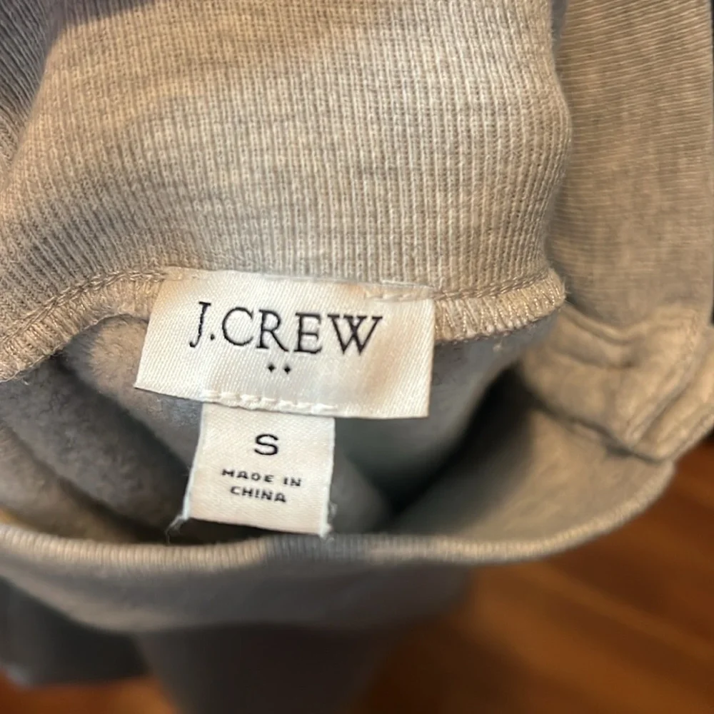 J. Crew Button Collar Sweatshirt